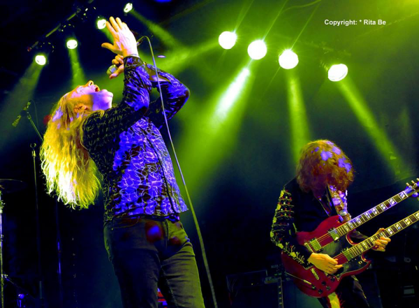 Led Zeppelin Tribute Band LETZ ZEP playing live on stage with Guitarist and Vocalist