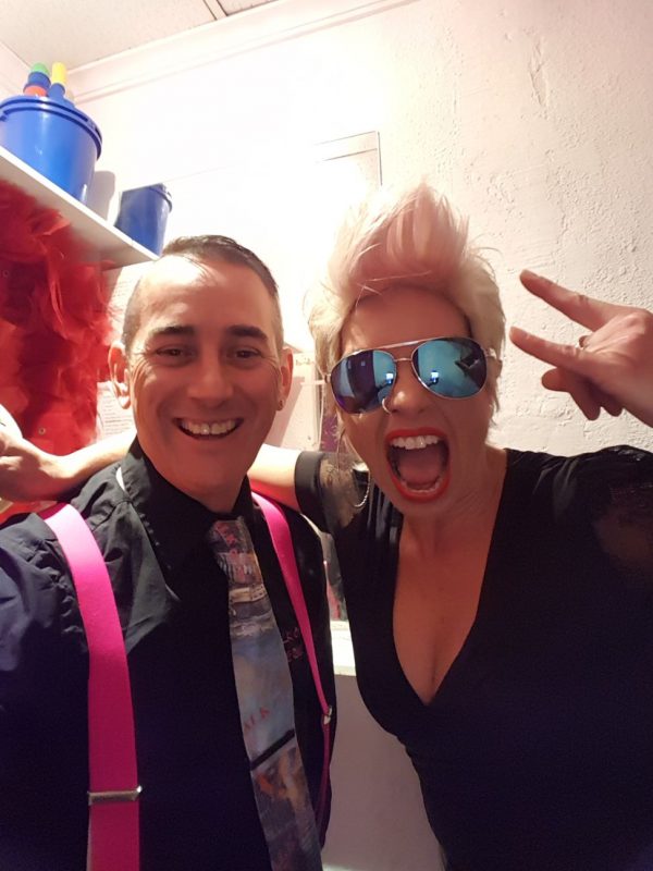 Pink Tribute Act With A Fan