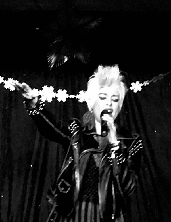 Pink Tribute Act - Monique Peforming Live As P!NK At An Event. B&W
