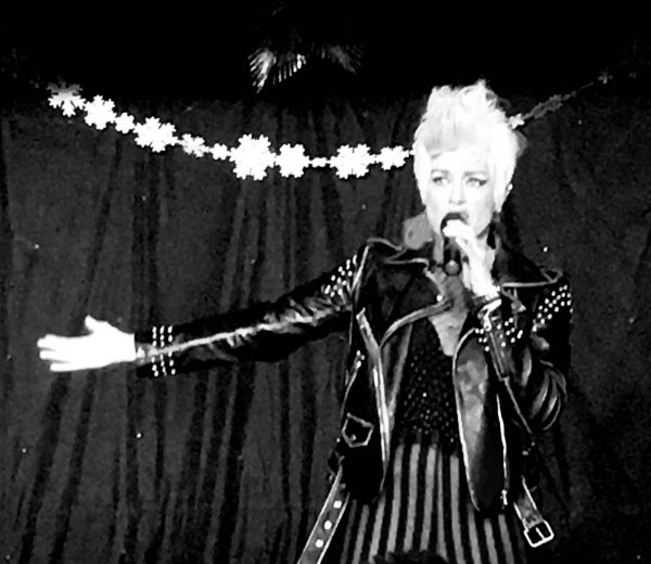 Pink Tribute Act - Monique Peforming Live As P!NK At An Event B&W