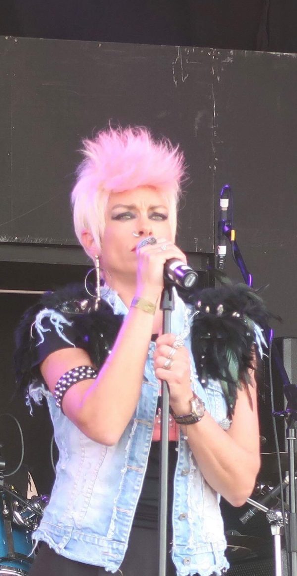Pink Tribute Act - Monique Peforming Live As P!NK At An Event. Bright Pink Mohawk,